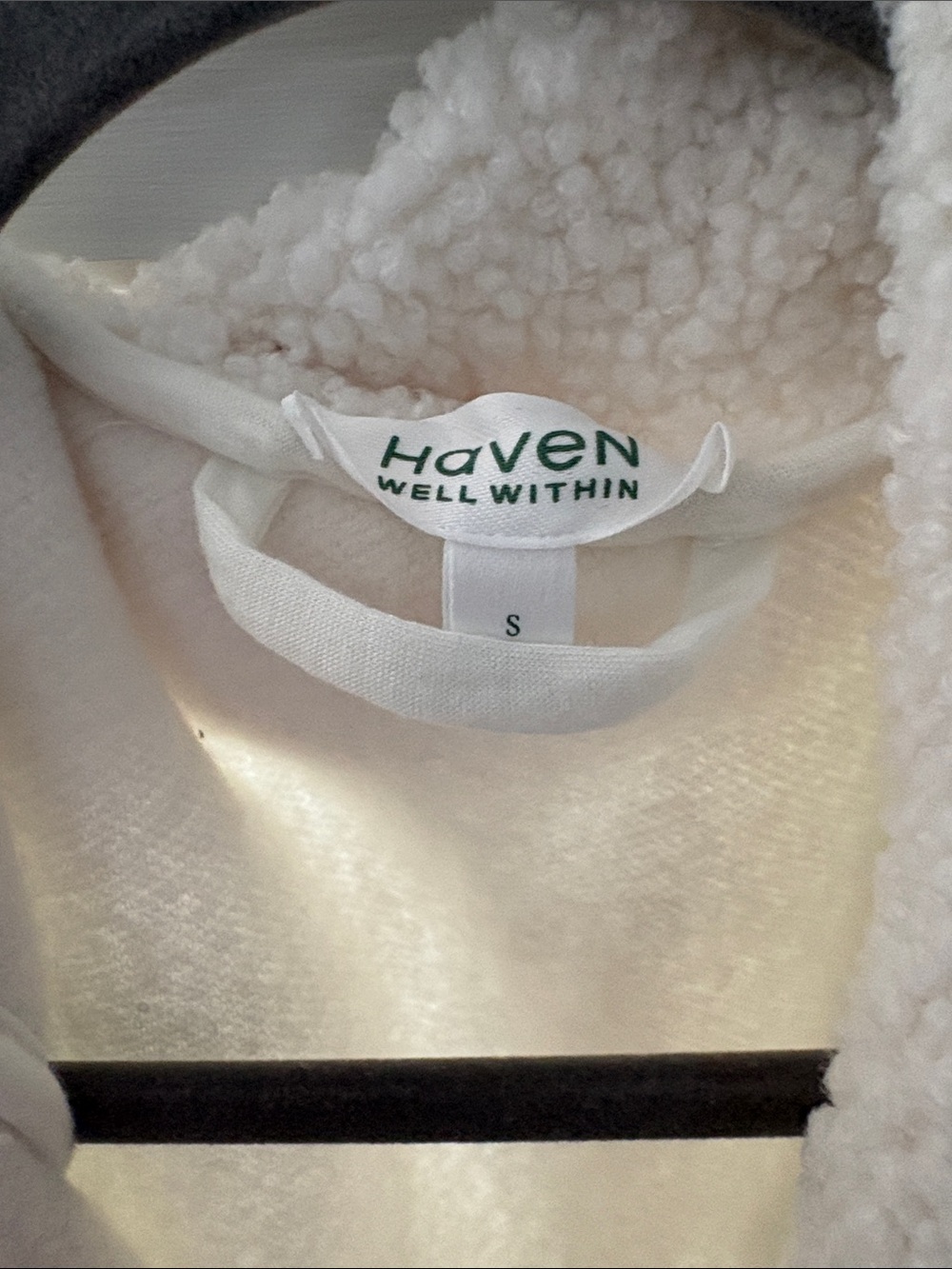 Plush Cream Robe - Picture 2 of 6
